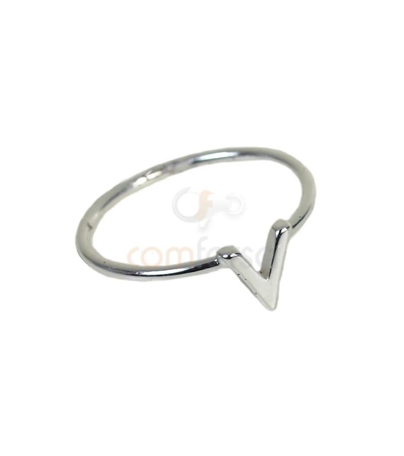 Buy V Chevron Wedding Ring-ring for Women-minimialist Gold Ring-14k Gold V  Shaped Band-14k Gold Plain Classic Wedding Ring-engagement Gold Ring Online  in India - Etsy
