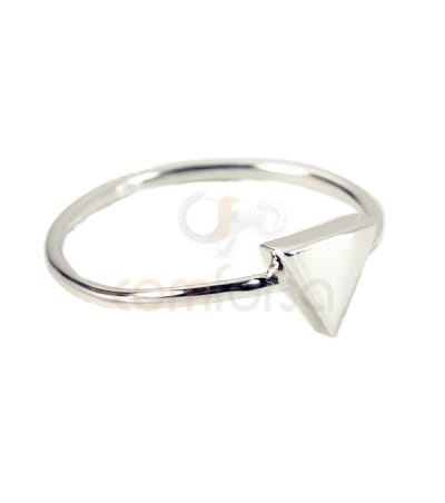 Buy Geometrics online : Sterling silver 925 triangle ring - Com