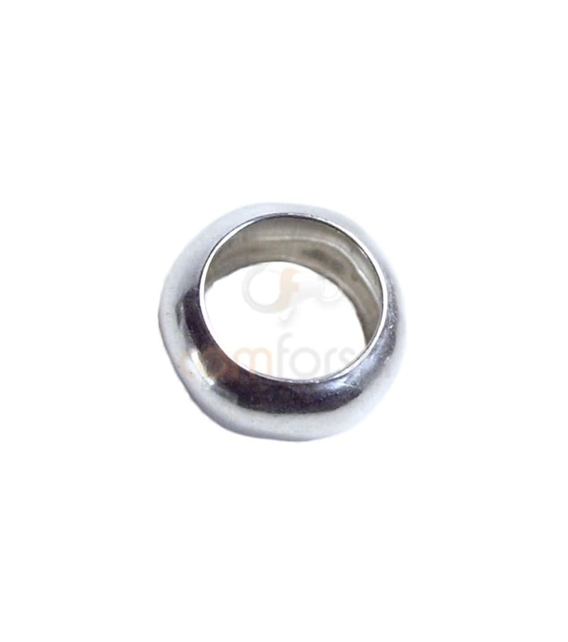 Sterling silver 925 puffed ring 5 mm