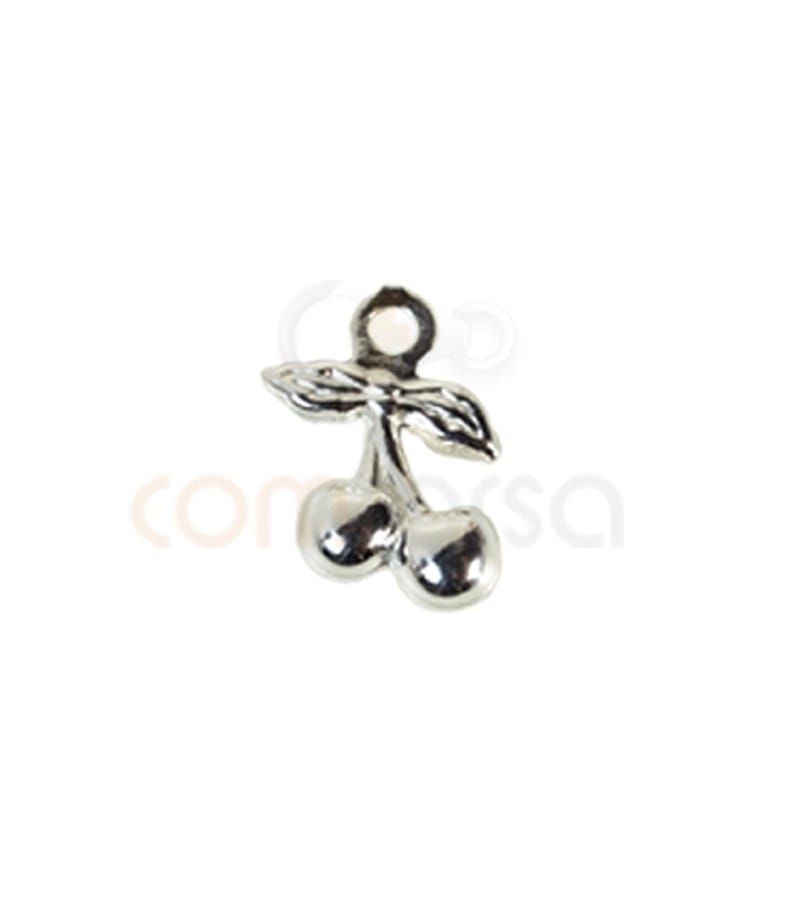 Sterling silver 925 cherry charm 6.5x10 mm