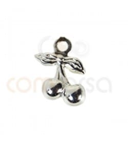 Sterling silver 925 cherry charm 6.5x10 mm