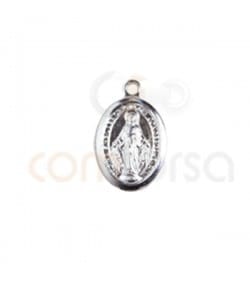 Sterling silver 925 Virgin Mary charm 7x11 mm