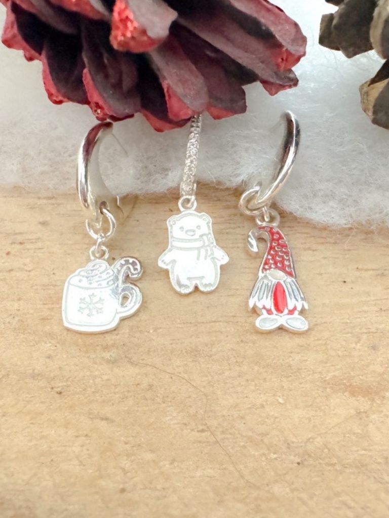 christmas earrings